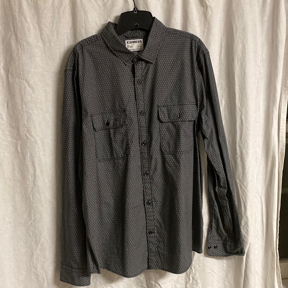 Metallic grey shirt